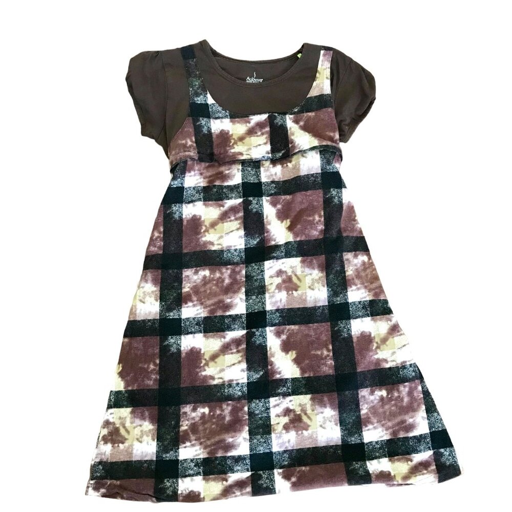 Sukanya Loungewear Hand Dyed Tie Dye Print Women's Dress w/‎ Pockets Size L